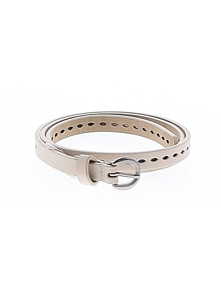 Pre-owned Unbranded Belt In White