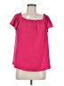 Kaileigh Pink Short Sleeve Blouse Size M - photo 1