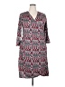 Avenue Print Gray Red Casual Dress Size 18 - 20 Plus - photo 1