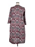 Avenue Print Gray Red Casual Dress Size 18 - 20 Plus - photo 2