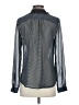 Ann Taylor LOFT 100% Polyester Polka Dots Black Long Sleeve Blouse Size S - photo 2