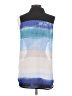 Reed 100% Polyester Color Block Blue Sleeveless Blouse Size S - photo 2