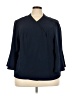 Catherines Blue 3/4 Sleeve Blouse Size 5X - photo 1