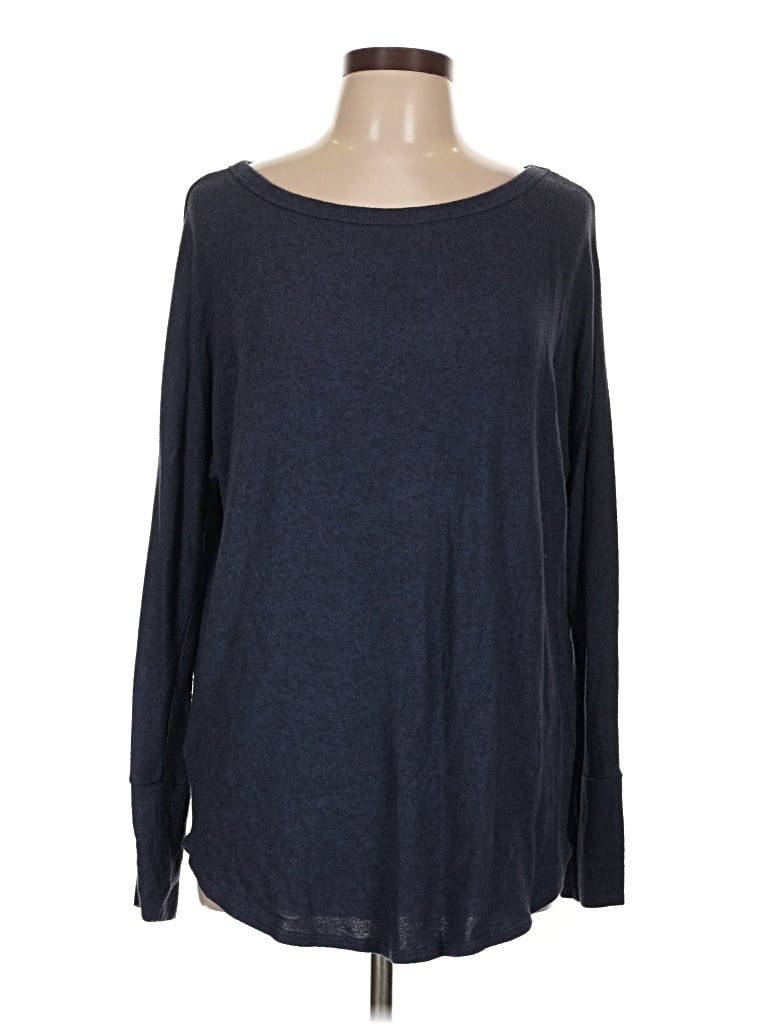 Pre-owned W. By Wantable Long Sleeve T-shirt In Blue