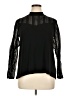 CeCe Black Long Sleeve Blouse Size XL - photo 1