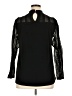 CeCe Black Long Sleeve Blouse Size XL - photo 2