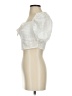 Shein 100% Cotton Ivory Short Sleeve Blouse Size 4 - photo 5