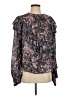 IRO Black Purple Long Sleeve Blouse Size EU (FR) 36 / US 4 - photo 1