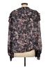 IRO Black Purple Long Sleeve Blouse Size EU (FR) 36 / US 4 - photo 2
