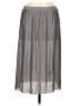 St. Tropez West Metallic Silver Gray Casual Skirt Size M - photo 1