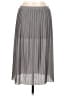 St. Tropez West Metallic Silver Gray Casual Skirt Size M - photo 2