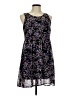 Express 100% Polyester Floral Black Casual Dress Size M - photo 1