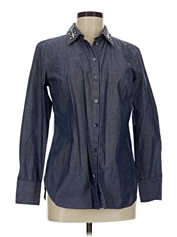 Ann Taylor Factory Long Sleeve Button-Down Shirt (view 1)