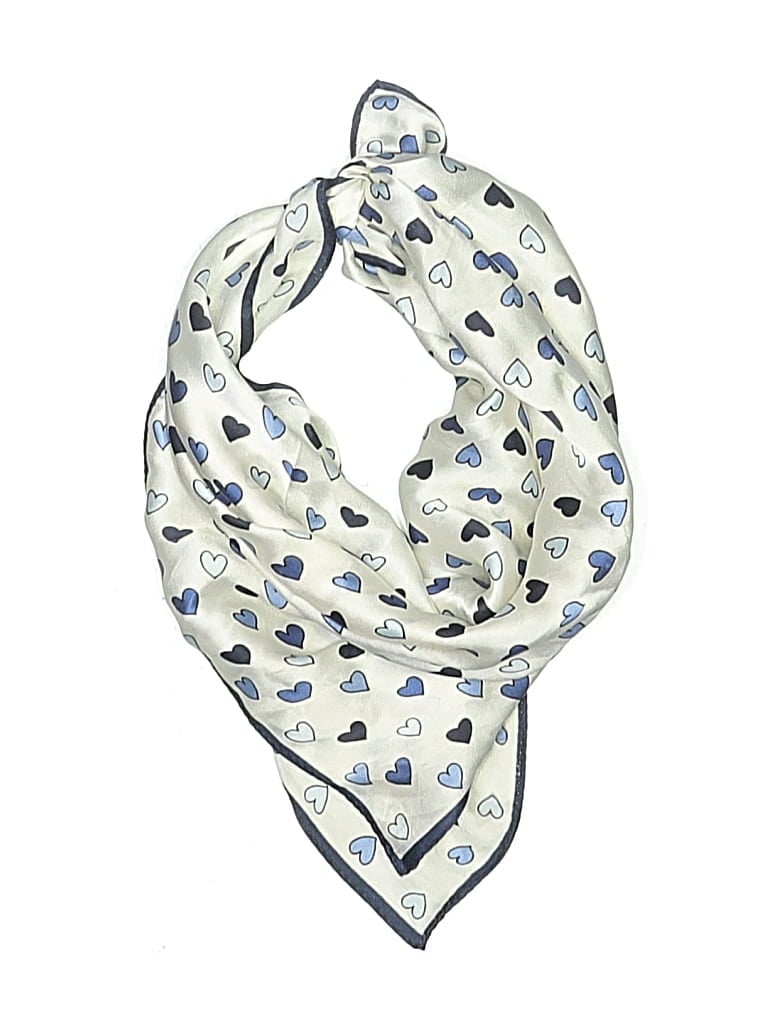 Pre-owned Talbots Silk Scarf In Blue