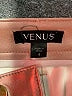 Venus 100% Polyester Metallic Silver Faux Leather Skirt Size 4 - photo 4