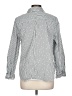 Chico's Stripes Gray Long Sleeve Button-Down Shirt Size Lg (2) - photo 2