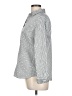 Chico's Stripes Gray Long Sleeve Button-Down Shirt Size Lg (2) - photo 5