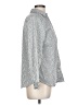 Chico's Stripes Gray Long Sleeve Button-Down Shirt Size Lg (2) - photo 4