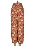 Hollister Paisley Orange Casual Pants Size 1R - photo 2