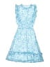 Aqua 100% Polyester Floral Blue Dress Size S (kids) - photo 1