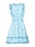 Aqua 100% Polyester Floral Blue Dress Size S (kids) - photo 2