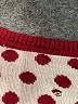 Kensie Polka Dots Burgundy Pullover Sweater Size XS - photo 7