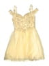 Cinderella Divine 100% Polyester Gold Tan Cocktail Dress Size S - photo 1