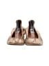 Lanvin 100% Leather Metallic Gold Flats Size EU 40 - photo 2