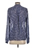 HD in Paris 100% Polyester Blue Long Sleeve Blouse Size 4 - photo 2