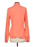 lucy Color Block Orange Long Sleeve Button-Down Shirt Size M - photo 2