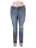 Old Navy Solid Blue Jeans Size 14 - photo 1