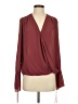 Trouve 100% Polyester Burgundy Long Sleeve Blouse Size S - photo 1