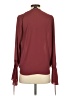 Trouve 100% Polyester Burgundy Long Sleeve Blouse Size S - photo 2