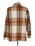 Shein 100% Polyester Plaid Brown Coat Size L - photo 2