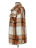 Shein 100% Polyester Plaid Brown Coat Size L - photo 5