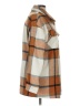 Shein 100% Polyester Plaid Brown Coat Size L - photo 4