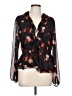 Wilfred 100% Polyester Floral Black 3/4 Sleeve Blouse Size L - photo 1