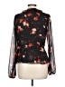 Wilfred 100% Polyester Floral Black 3/4 Sleeve Blouse Size L - photo 2