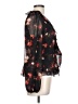 Wilfred 100% Polyester Floral Black 3/4 Sleeve Blouse Size L - photo 4
