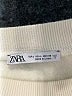 Zara 100% Polyester Ivory Pullover Sweater Size L - photo 7