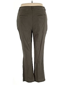Pantalon Capri Femme Lane Bryant Taille 24 - Couleur Verte - Coton - Taille Plus - Occasion Très Bon État
