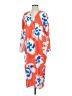 Unbranded Print Orange Casual Dress Size S - photo 1