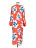 Unbranded Print Orange Casual Dress Size S - photo 2