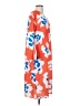 Unbranded Print Orange Casual Dress Size S - photo 4