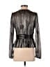 Parker Metallic Silver Long Sleeve Blouse Size S - photo 2