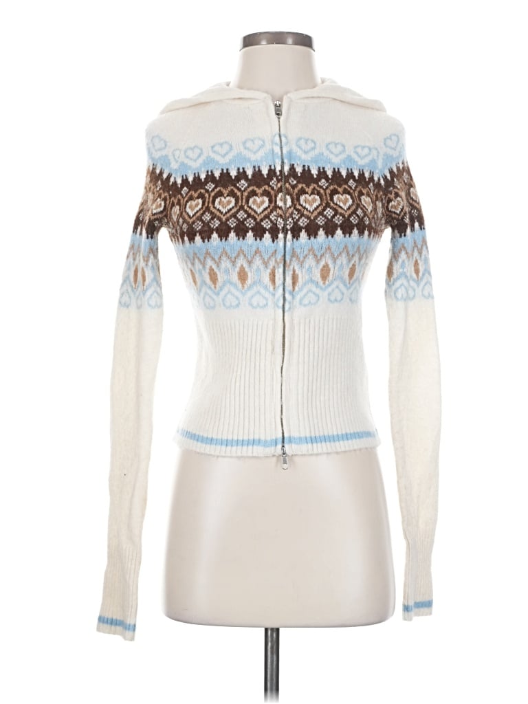 Pre-owned Bdg Cardigan Sweater In White