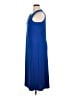 London Times Solid Blue Casual Dress Size 16 - photo 5