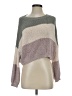 Debut Color Block Gray Pullover Sweater Size S - photo 1