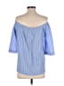 Ann Taylor Blue 3/4 Sleeve Blouse Size XS - photo 2