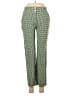 Nice Things Paloma S. Houndstooth Green Linen Pants Size 34 waist - photo 1